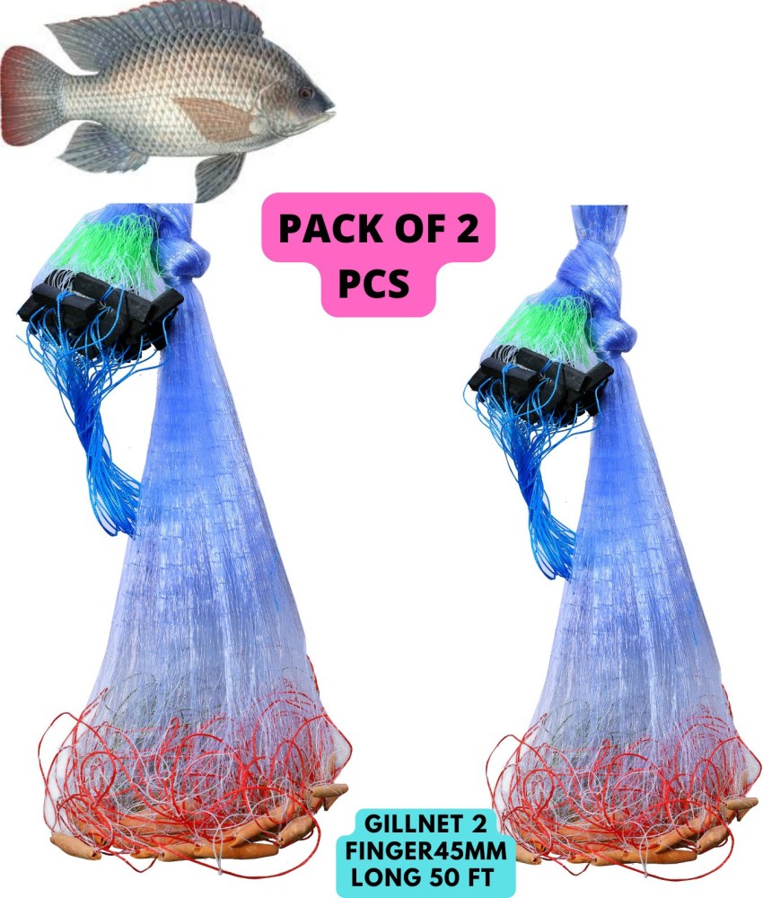 YASHNET 2 FINGER 45MM PACK OF 2 PCS 100 FEET LONG LENTGH Aquarium Fish Net  Price in India - Buy YASHNET 2 FINGER 45MM PACK OF 2 PCS 100 FEET LONG  LENTGH