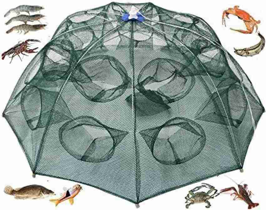 Portable Magic Fishing Trap 8 Holes Full Automatic Shrimp Cage