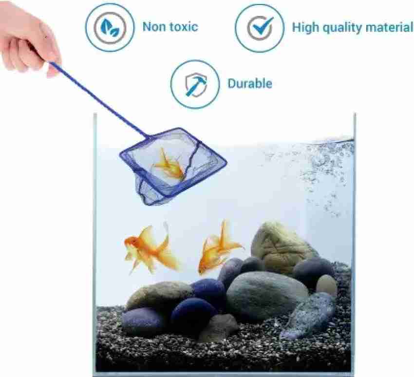 Mr Traders SS Small Net Extendable Handle Shrimp Net (Square)PACK OF 1  ((Colour May Varry) Aquarium Fish Net Price in India - Buy Mr Traders SS  Small Net Extendable Handle Shrimp Net (