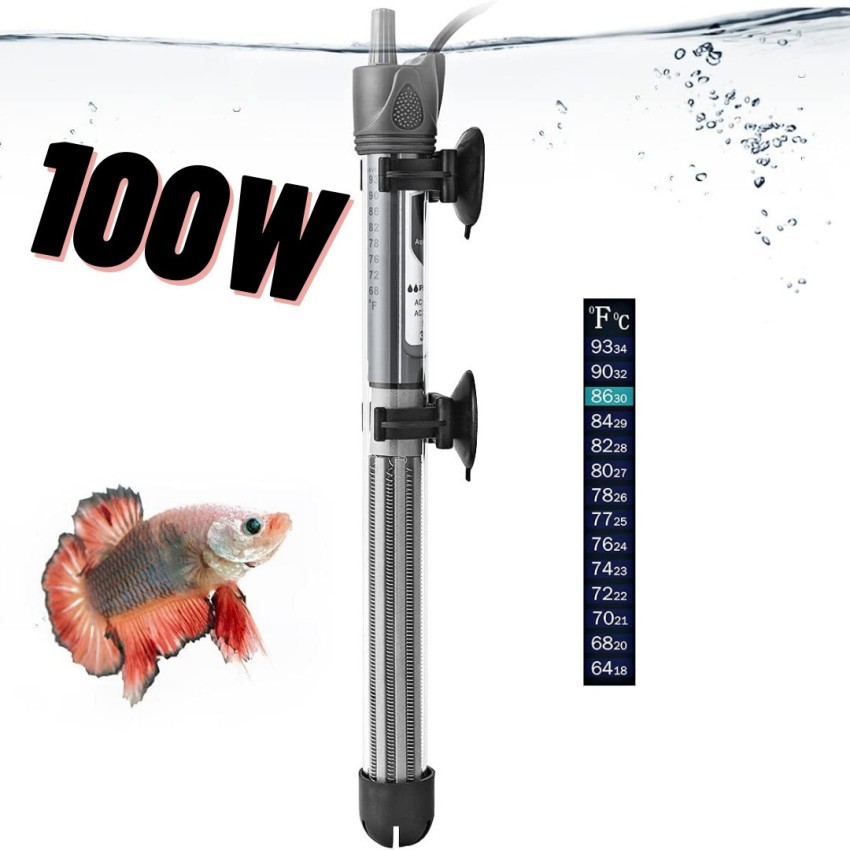VAYINATO 100W Aquarium Fish Tank Glass Heater with Thermometer, IP68  Water, Blast Proof Submersible Aquarium Immersion Heater Price in India -  Buy VAYINATO 100W Aquarium Fish Tank Glass Heater with Thermometer