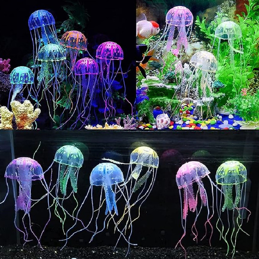 Floating jellyfish deals aquarium decoration