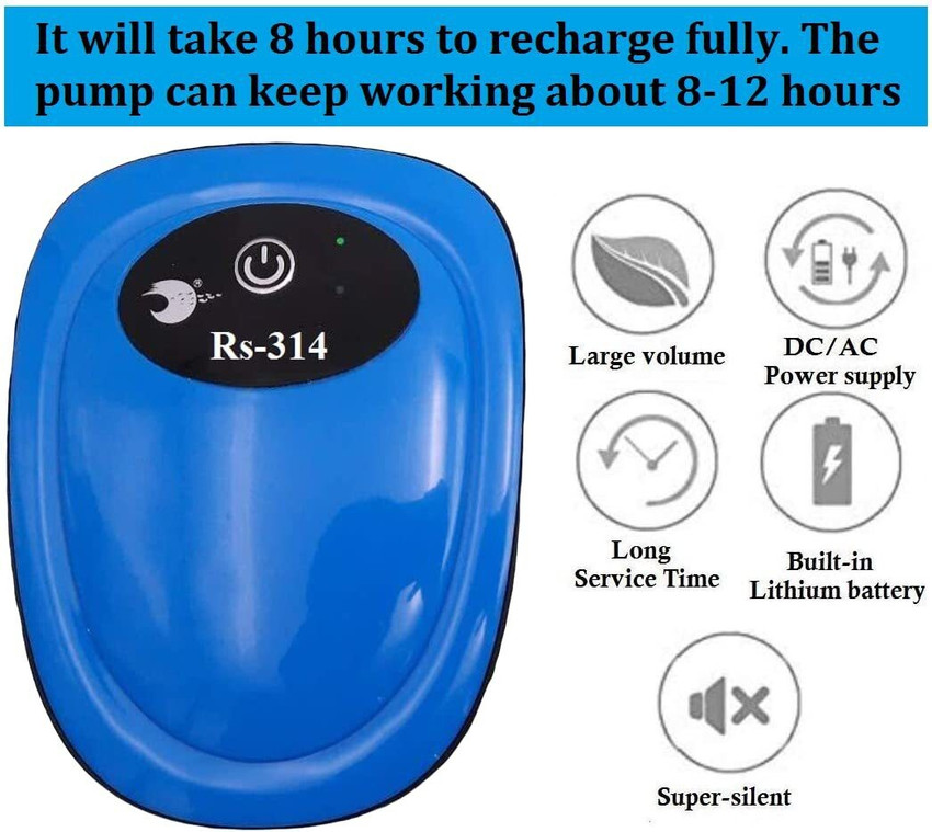 Nasmodo Aquarium air pump for fish tank rechargeable AC DC noiseless air oxygen pump Air Aquarium Pump Price in India Buy Nasmodo Aquarium air pump for fish tank rechargeable AC DC noiseless air