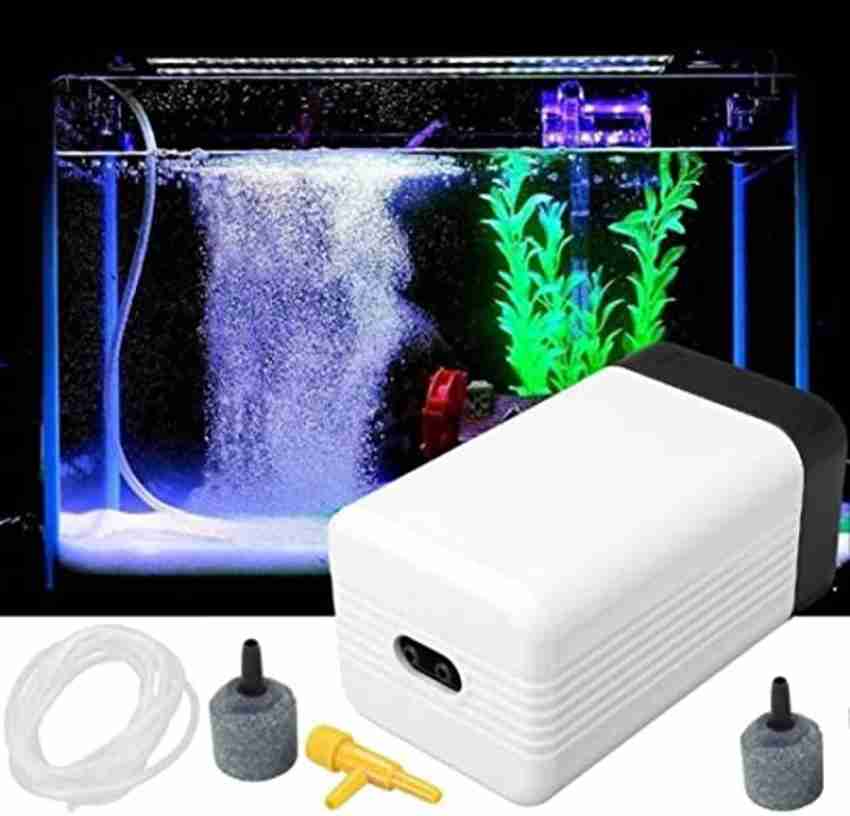 Despacito Aquarium Oxygen Air Pump for Fish Tank Noiseless Fish Tank Silent  Oxygen Pump with 2 Air Outlets Upto 300 L