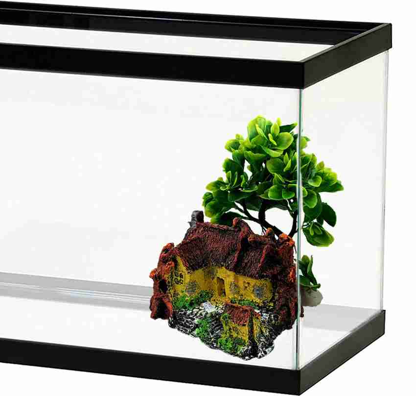Jainsons Pet Products Aquarium Decorations Hut Safe Resin Ornaments with Plastic Plants River Rock Unplanted Substrate Price in India Buy Jainsons Pet Products Aquarium Decorations Hut Safe Resin Orna...