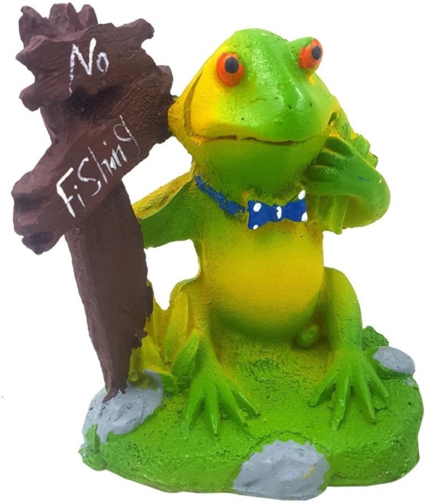 Mistletoe Product No Fishing Frog Warning Sign Action Toy Ornament