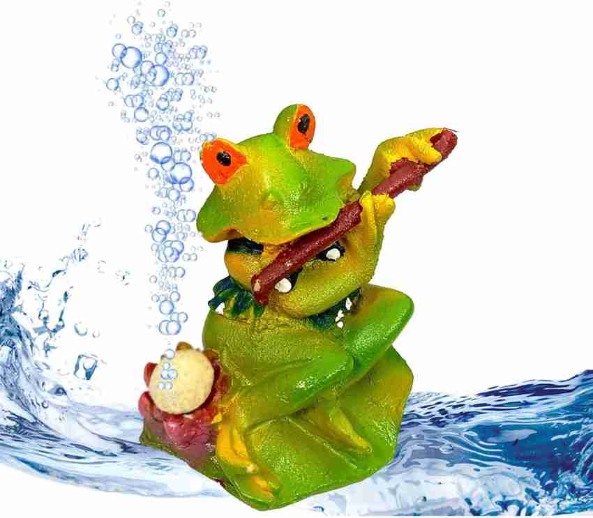  Resin Frog Statue Ornament for Aquarium - Underwater Landscape  Figurine Decoration and Hiding Place for Fish Tank : Pet Supplies