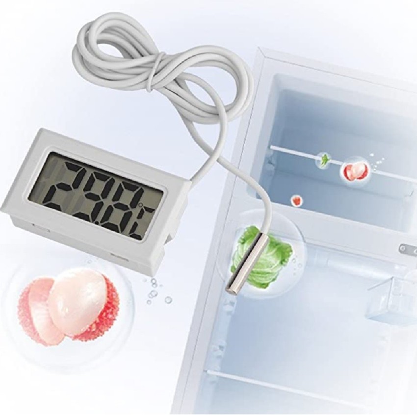 Estallion Mini LCD digital thermometer sensor wired for Indoor