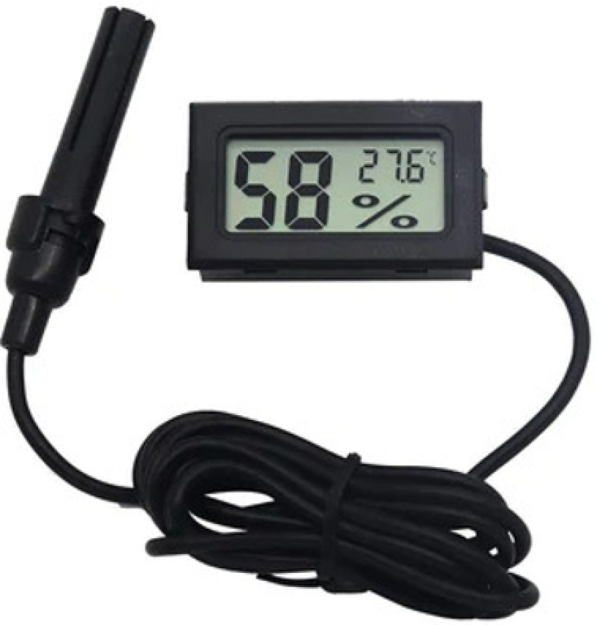 Mini LCD Digital Thermometer Hygrometer Fridge Freezer Temperature Humidity  Meter White Egg Incubator