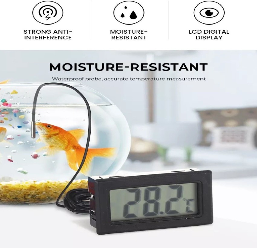 YUV'S Mini LCD digital thermometer sensor wired for Room  temperaure/fridges, Indoor Outdoor Portable Pocket LCD Electronic  Temperature Meter Tester Instant Read Thermocouple Instant Read  Thermocouple Kitchen Thermometer Aquarium Thermometer Price in