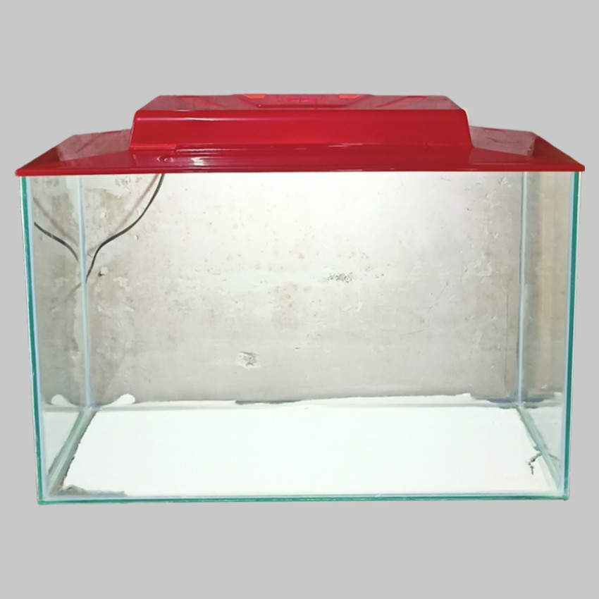 Merry Fish 24.5x12.5 Red Aquarium Top Cover Flat Openable