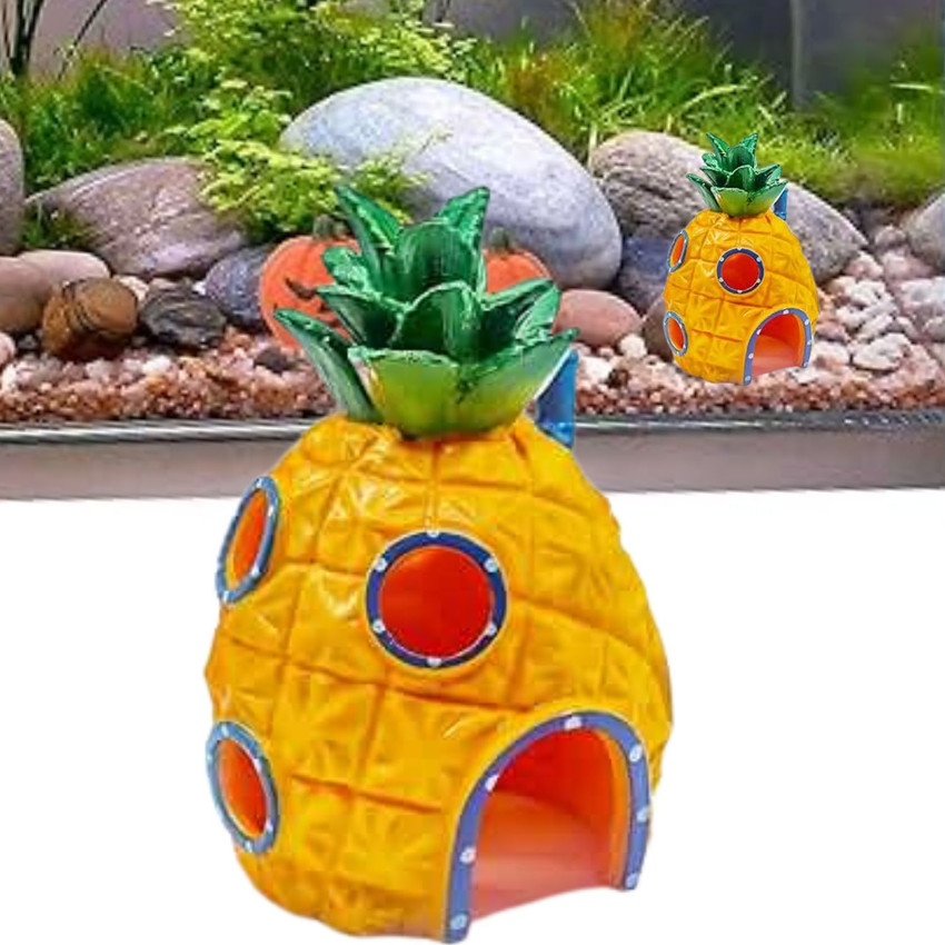 VAYINATO Colourfull Pineapple House Fish Hiding Cave For Fish Tank Decoration Toys Aquarium Tool Price in India Buy VAYINATO Colourfull Pineapple House Fish Hiding Cave For Fish Tank Decoration Toys A...
