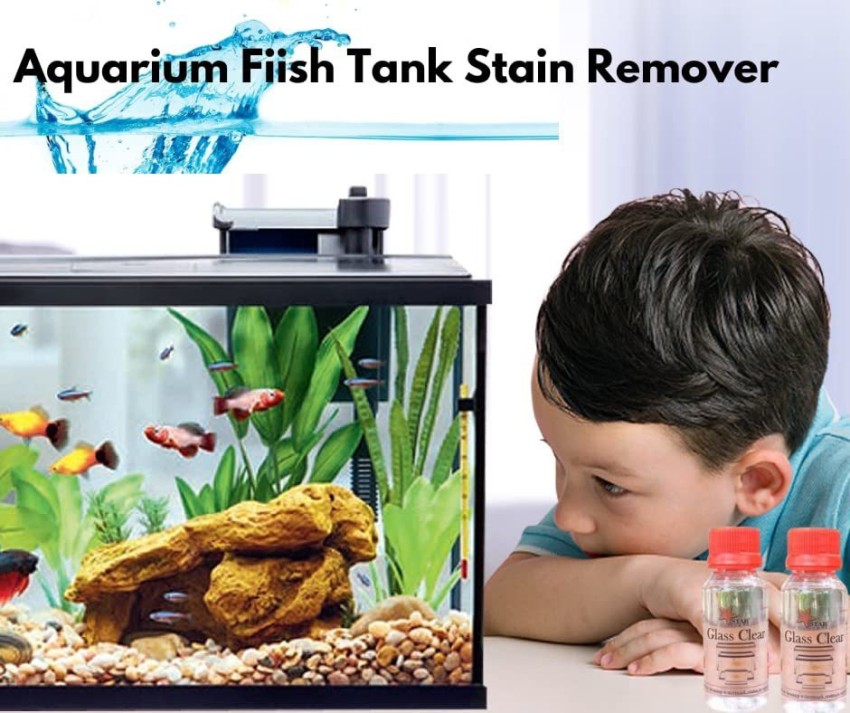 VAYINATO (Pack of 2) Fish Tank Cleaner Hard Water Stains White