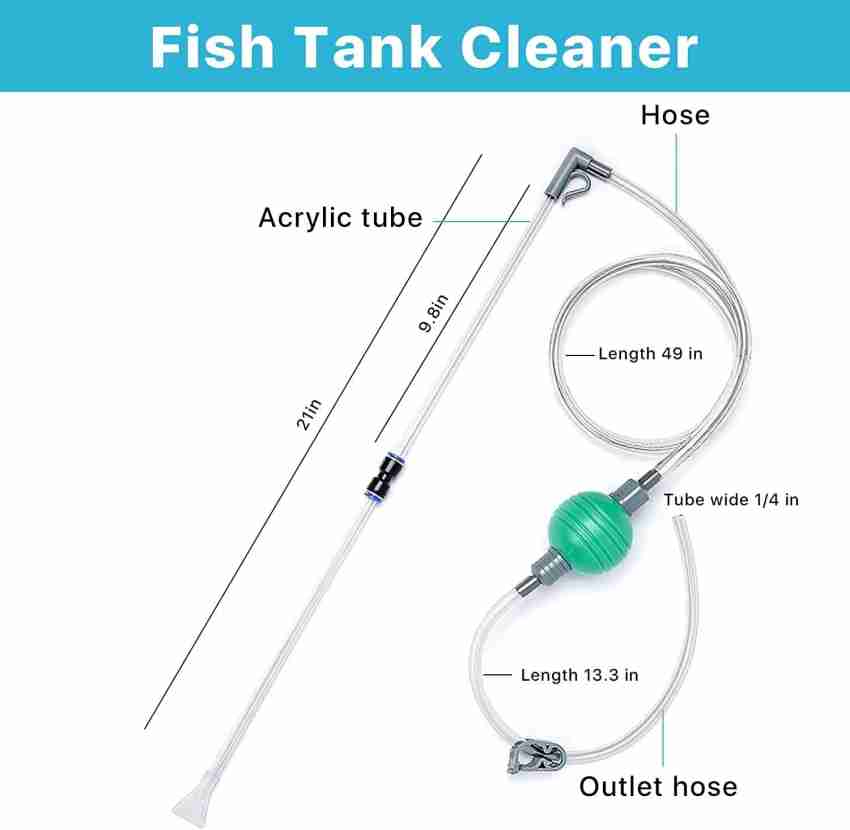 VAYINATO Nepall Fish Tank Mini Water Exchanger Cleaner, Aquarium