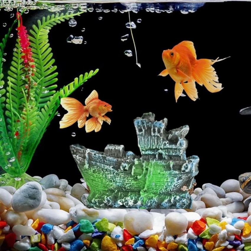 VAYINATO Black Slate Rock For Aquarium Fish Tank Deocration and