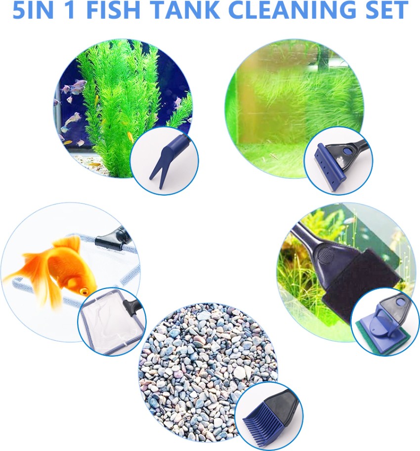 VAYINATO Aquarium 5 in 1 Cleaning Kit for Fish Tank  Fish Tank Cleaner Kit Tools  Aquarium Tool Price in India - Buy VAYINATO Aquarium 5 in 1 Cleaning Kit  for Fish