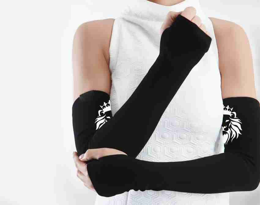 AutoKraftZ Sun UV Protection Arm Sleeves with Stretchable Material