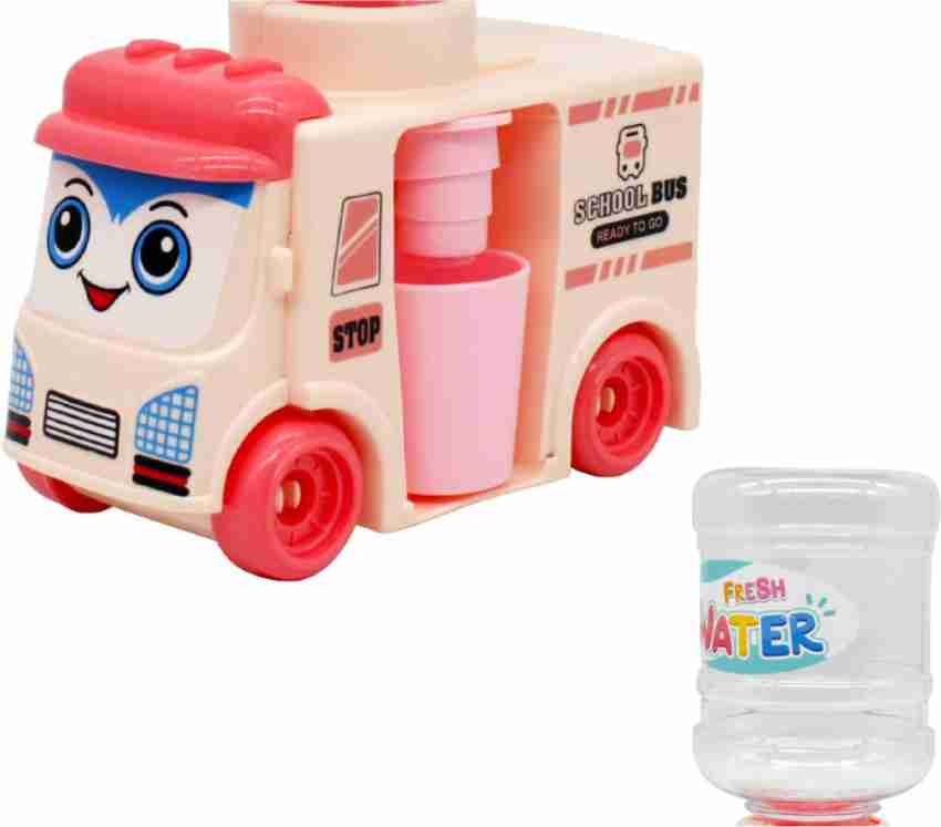 Extraposh Bus Mini Water Dispenser Toy for Kids Boys and Girls