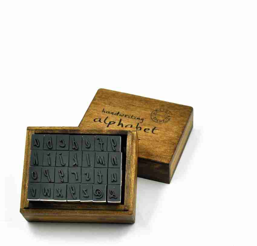Global Retail Wooden Capital Alphabet Letters Rubber Stamp with Ink Pad  Wooden Stamp Price in India - Buy Global Retail Wooden Capital Alphabet  Letters Rubber Stamp with Ink Pad Wooden Stamp online