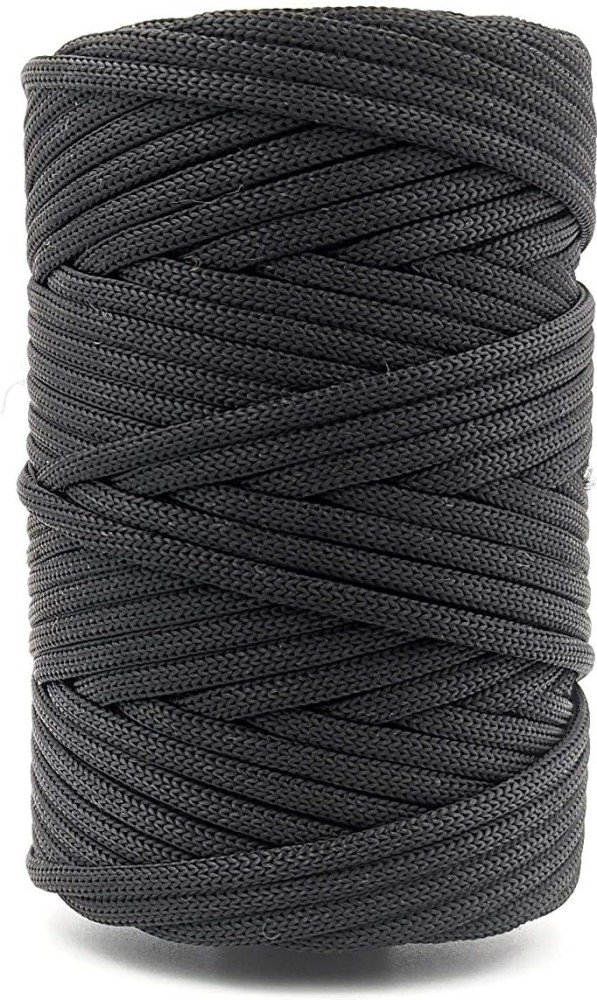 Sui Dhagga Black PP Knot Rope Macrame Thread/Cord/Dori 3 mm Soft Nylon -  Black PP Knot Rope Macrame Thread/Cord/Dori 3 mm Soft Nylon . shop for Sui  Dhagga products in India.