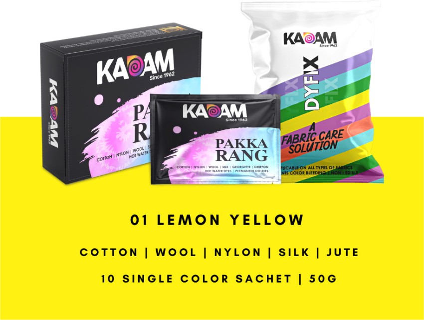 RIT Dye Wide Selection of Colors Lemon Yellow with Color Fixative