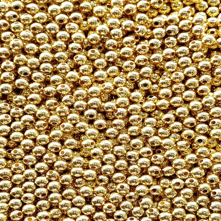 970 PCS Gold Pearl Beads 5 Sizes Bracelet Beads DIY Jewelry Making