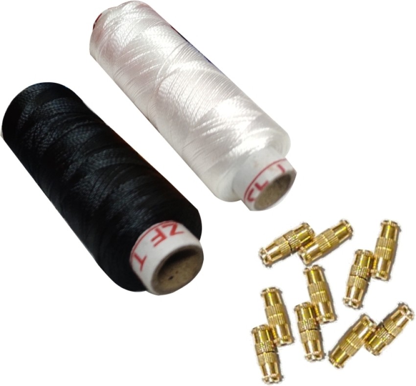 Nylon Thread for Beading Jewellery and Craft Making Pack of 1 Rolls (Length  - 1200 Meter)