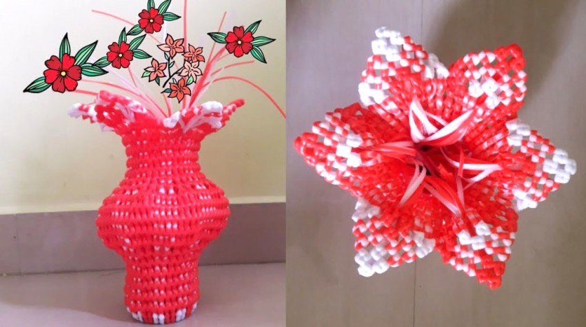 Sky Quality Plastic broom Koodai Wire Craft Basket Vases pack 3