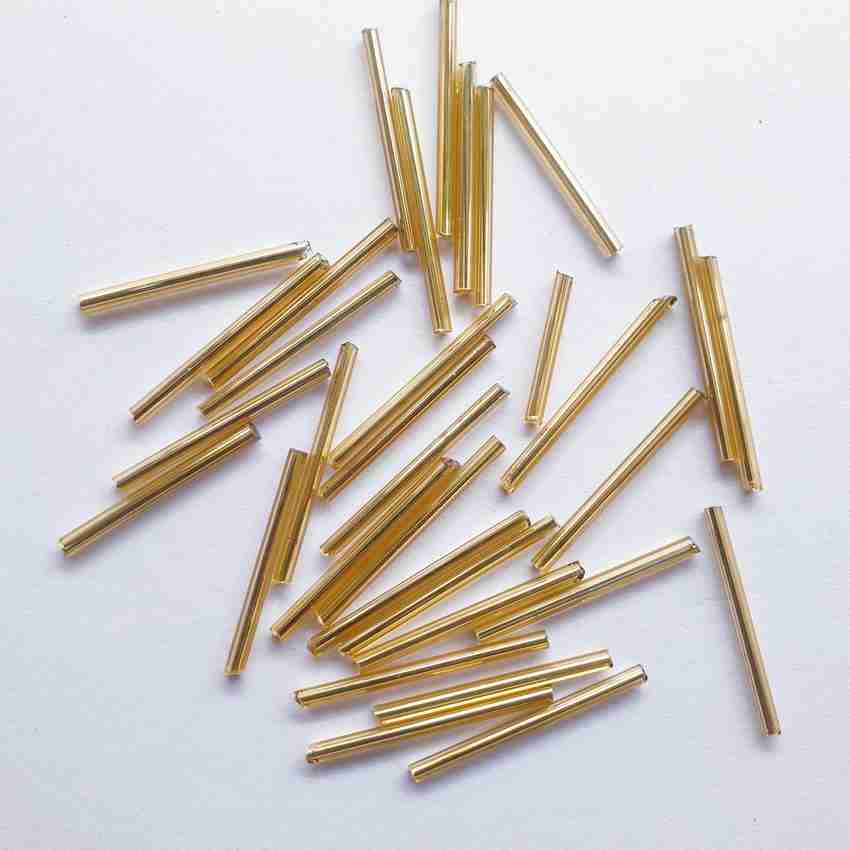 Glass tube beads long shop