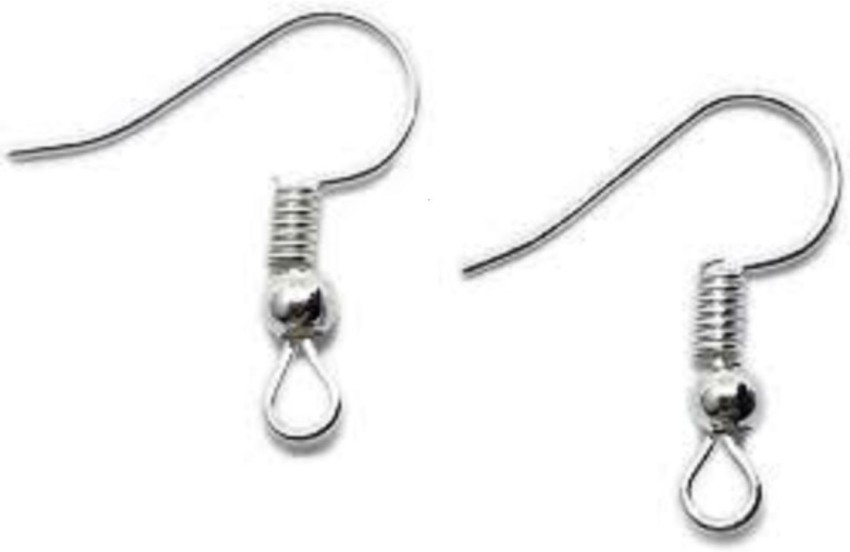 Hypoallergenic Earring Hooks,Earring Making Supplies Kit w/ Ear Wires Fish Hooks, Women's, Size: Small, White