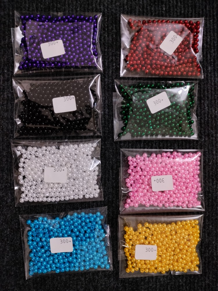 RITIKA CRAFT 4 mm Plastic Beads Moti Kit 2400 pcs for Jewellery