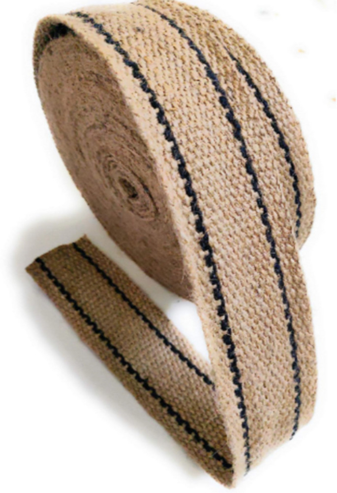 90 Degree Jute Cloth Roll Fabric Niwar for Bag Craft DIY 15 Meter Width 2.25 inch Jute Cloth Roll Fabric Niwar for Bag Craft DIY 15 Meter
