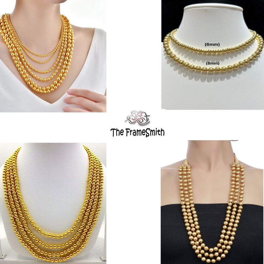The Framesmith Gold Color Beads for Jewelry Making Earring