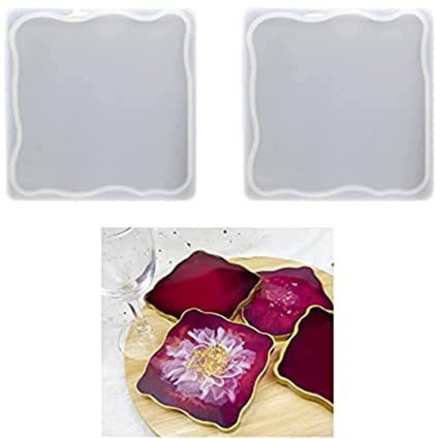 7 Pcs Resin Molds, Coaster Molds for Resin Casting, Silicone