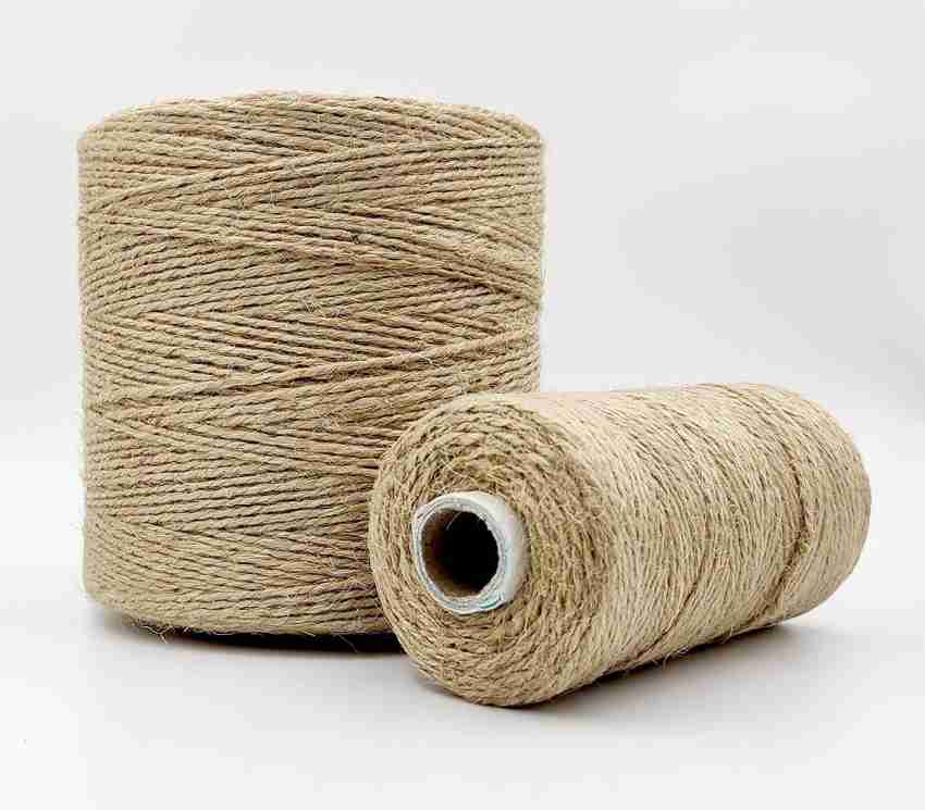 Bobbiny 2 Ply Strong Natural Jute Twine String 250 Meters Thick