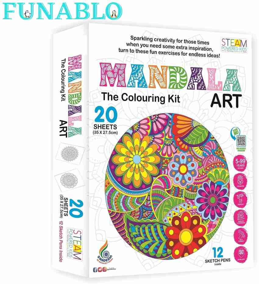 Mandala Coloring Book For Kids Ages 8 - 12: A Collection of a Fun