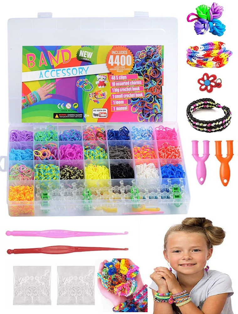 Bestie Toys Rubber Loom Bands Set Bracelet Jewelry Making Kit Rubber Bands Refill Loom Set Rubber Loom Bands Set Bracelet Jewelry Making Kit Rubber Bands Refill Loom Set shop for Bestie Toys