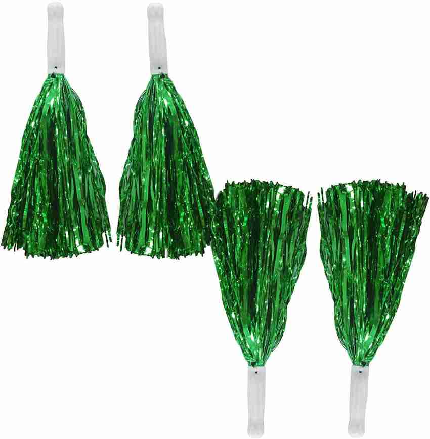 Amit Marketing Cheerleader Pom Poms, Soft Comfortable Handle Reusable –  Pack of 4 (Green) - Cheerleader Pom Poms, Soft Comfortable Handle Reusable  – Pack of 4 (Green) . shop for Amit Marketing products in India.