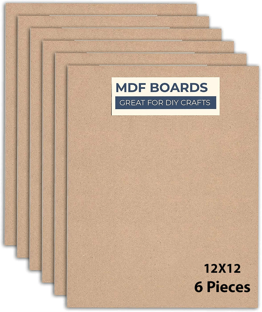 MM classic 6 Piece A4 Size 12x12 Inch MDF Boards for Art and Craft, Wood MDF  Sheets(11mm) - 6 Piece A4 Size 12x12 Inch MDF Boards for Art and Craft,  Wood MDF
