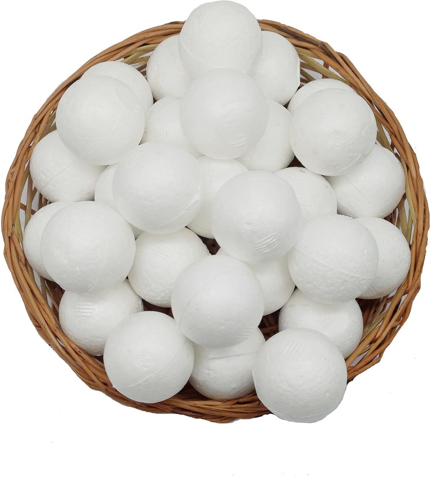  Smooth Foam Balls for Crafts and School Projects (1.5 Inch -  12 Balls)
