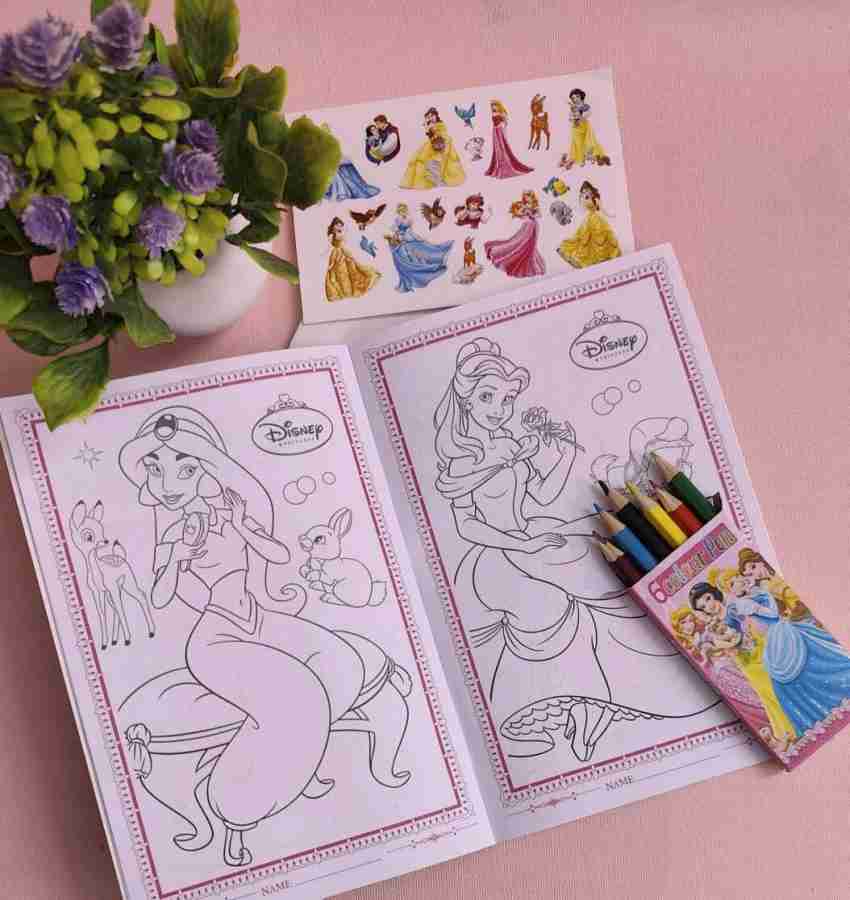 AMANVANI Princess Colouring Book for Girls Colouring Kit for  Children Kids Gift Set 2pcs - Birthday Return Gifts