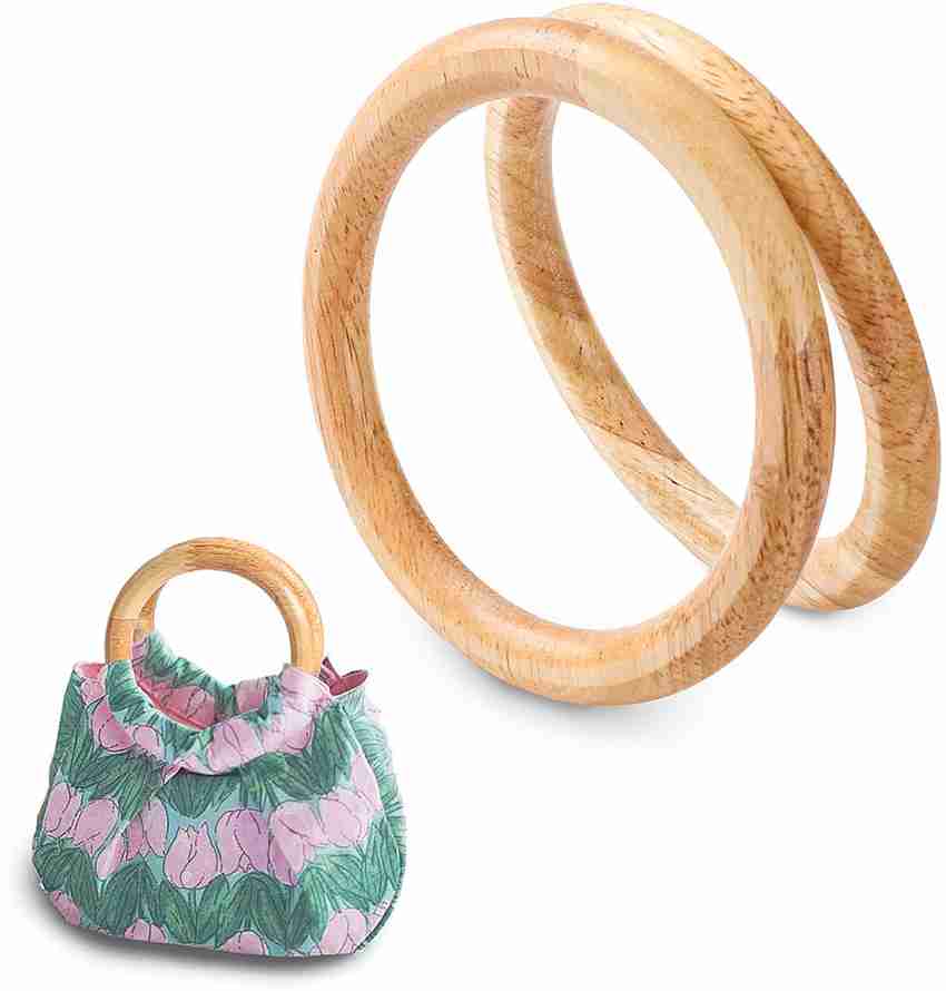 Aakriti Purse Handles Wooden Round Bag Handle Bag Handle for Handmade Beach Bag Macrame Purse Handles Wooden Round Bag Handle Bag Handle for Handmade Beach Bag Macrame Buy Wooden Round