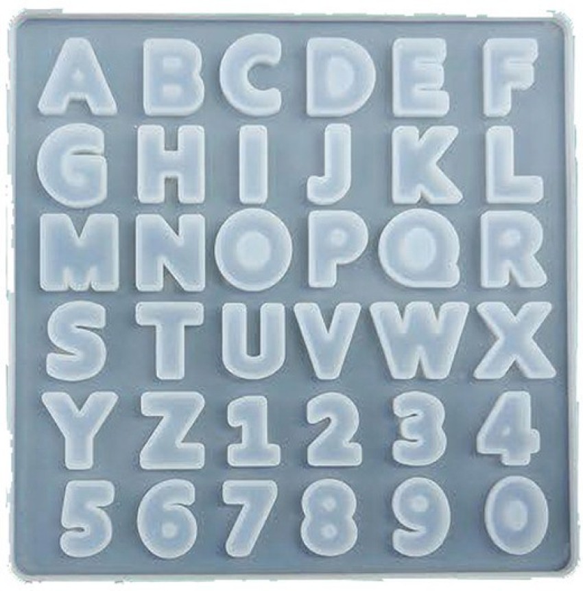 Alphabet & Number Silicone Molds (36 Cavity)