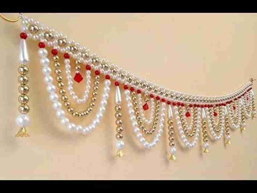 FQTANJU 1 Yard Large Pearl Beads Decorative Tape India