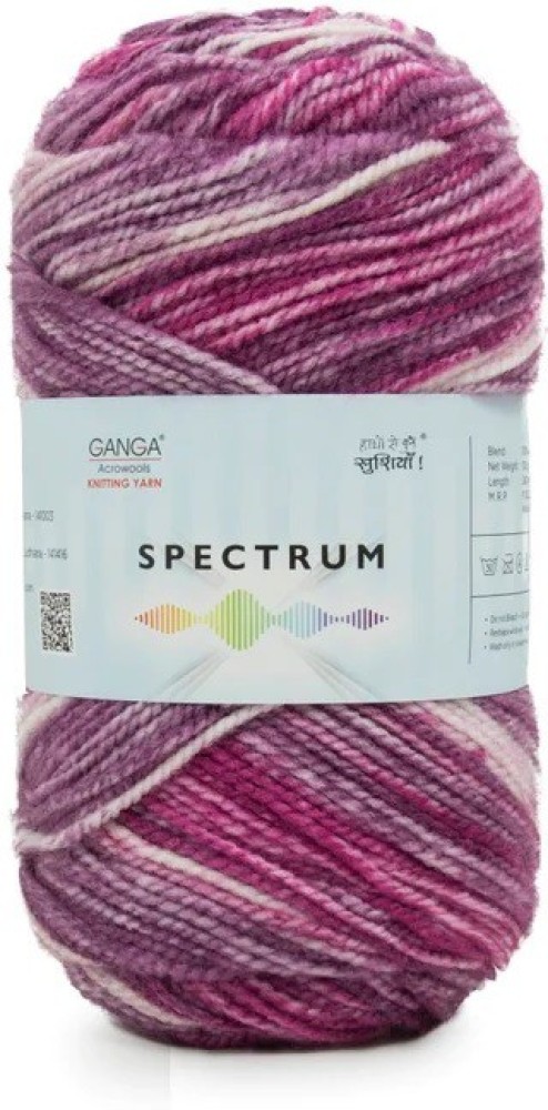 Ganga Celebrity Feather Wool Hand Knitting Yarn (Baby Pink) (200gms+Needle)