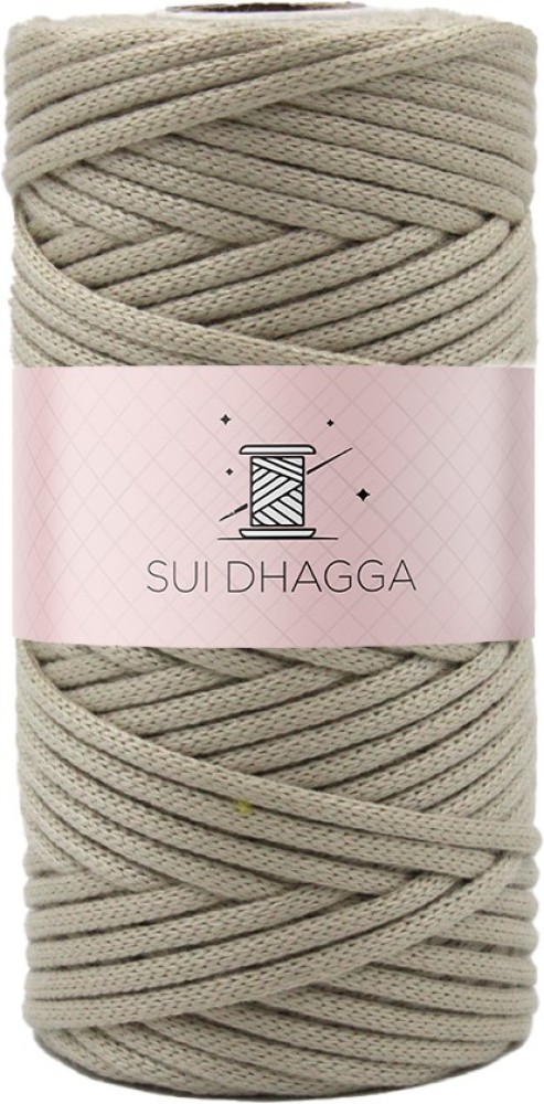 Sui Dhagga Crochet 3 mm Nylon Thread/Cord for Macrame Craft and DIY Project  (Brown, 50 MTR) - Crochet 3 mm Nylon Thread/Cord for Macrame Craft and DIY  Project (Brown, 50 MTR) .