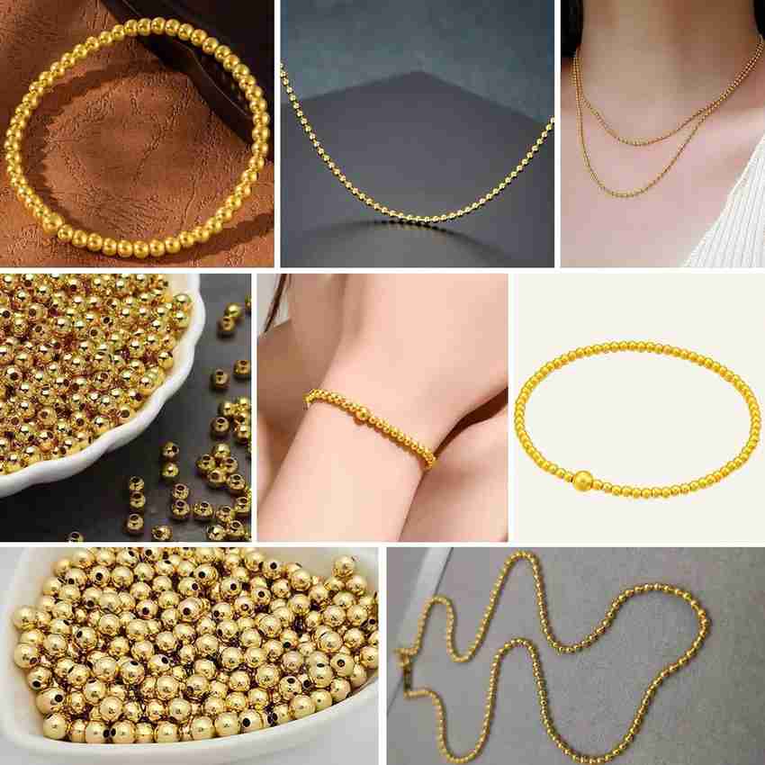 Golden beads for jewellery making top