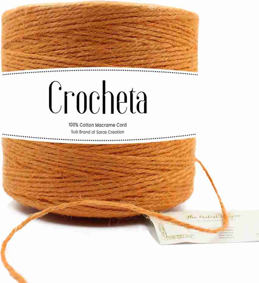 Crocheta Natural 2 Ply Jute Rope 500 Meters Twine String Thread for Craft  Decoration. - Natural 2 Ply Jute Rope 500 Meters Twine String Thread for  Craft Decoration. . shop for Crocheta products in India.