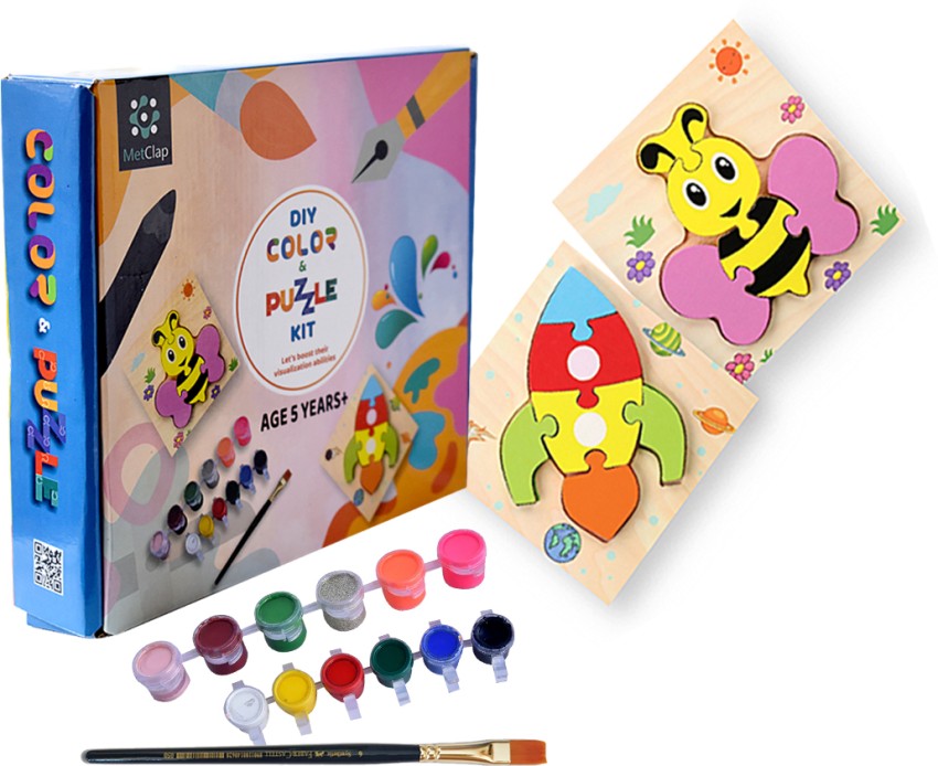 MetClap DIY Color Animal Puzzle Kit Jigsaw Puzzle Fun and Colorful - DIY  Color Animal Puzzle Kit Jigsaw Puzzle Fun and Colorful . shop for MetClap  products in India.
