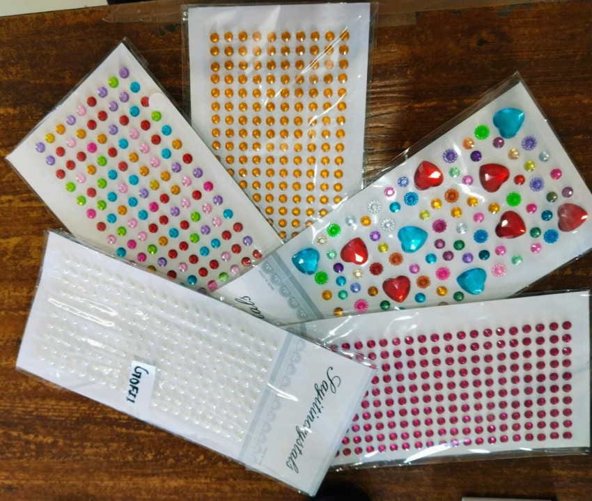 gofii white Piece Self Adhesive Pearl Stickers, 4Mm pack of 3 - white Piece  Self Adhesive Pearl Stickers, 4Mm pack of 3 . shop for gofii products in  India.
