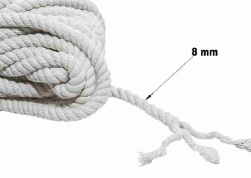 LITTLE BIRDIE Cotton Twisted Cord 8mm 3 Ply Natural 15Mtr - Cotton Twisted  Cord 8mm 3 Ply Natural 15Mtr . shop for LITTLE BIRDIE products in India.